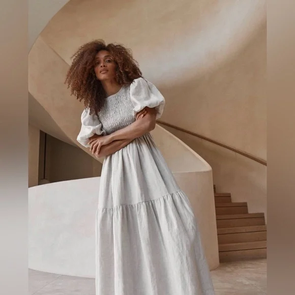 DISSH | Dresses | Dissh Ember Natural Linen Dress Size 2 | Poshmark